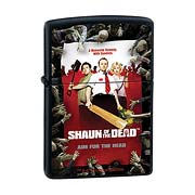 Shaun of the Dead Movie Poster Black Matte Zippo Lighter